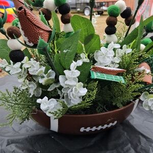 Football-Themed Floral Arrangement